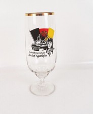 Andenken Glas Unteroffizierschule Rudolf Egelhofer Panzermann Panzer Wei&szlig;kei&szlig;el