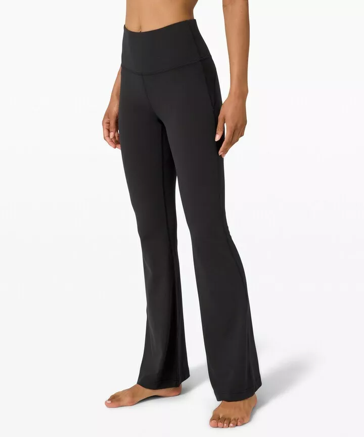 NEW LULULEMON Groove Pant Flare Super High Rise Size 0 Black Nulu