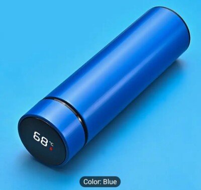 1pc, Vacuum Flask With Temperature Display, 16.91oz Insulated Water Bottles,...