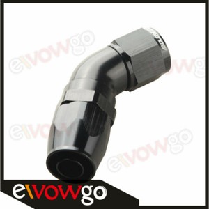 10an An10 45 Degree One Piece Full Flow Swivel Fitting Aluminum Hose End Black Ebay 10an An10 45 Degree One Piece Full Flow Swivel Fitting Aluminum Hose End Black Ebay