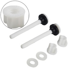 for 2 Pack Plastic Toilet Hinge Bolts and Nuts with Washers for Mount
