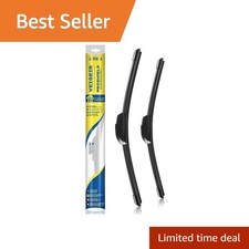 VEIGEIR 24 Inch 24 Inch Windshield Wiper Blades 2 Pack, Front J/U Hook Repl...