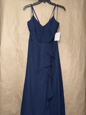 birdy grey navy dress Navy Bridesmaid Dress Matte Satin Size 3X