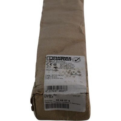 NEW Phoenix Contact 3044076 UT 2.5 Terminal Block Gray Pack of 50