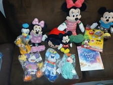 Disney Mickey Friends Plush Lot 12 Items Vintage Minnie