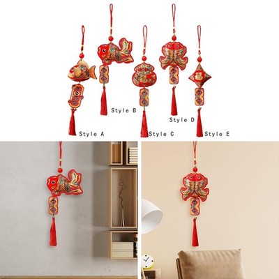 Chinesische Mondschlange Jahr hängende Ornament klassische Elemente traditionell mit rot