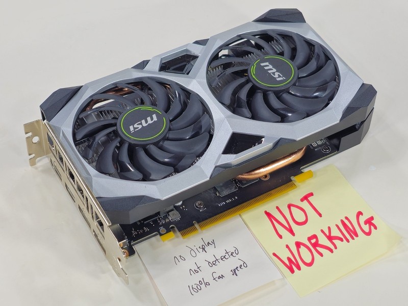 [NOT WORKING] MSI GeForce GTX 1660 VENTUS XS OC 6GB 6G 192-bit GDDR5 PCI-E 3.0