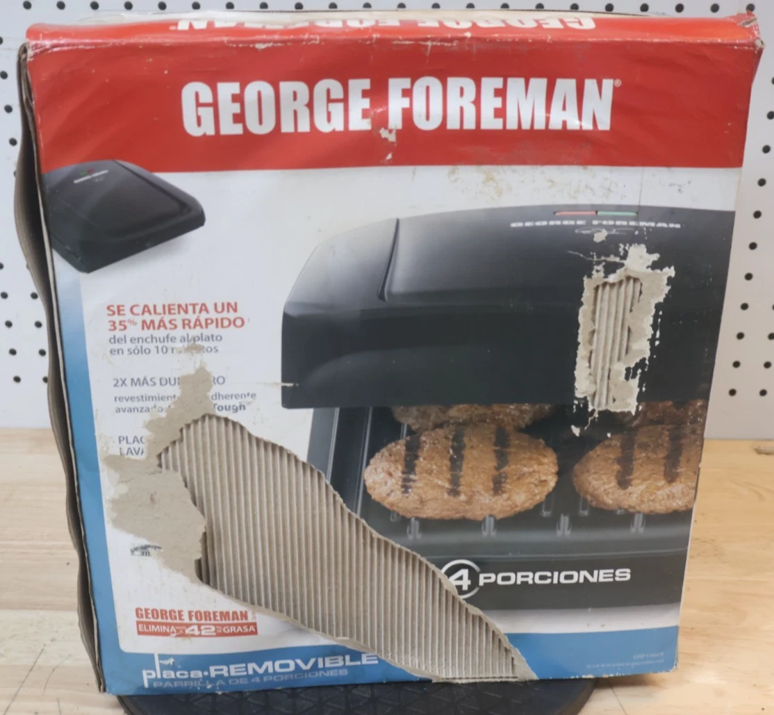 New NOS George Foreman 4-Serving Grill & Panini Removable Plates Black GR1060B
Opens in a new window