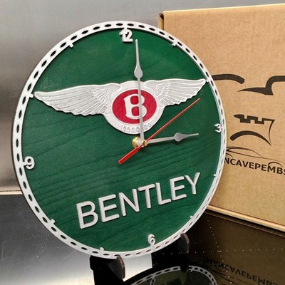 Bentley Style Retro Wanduhr - Garage, Man Cave, Werkstatt - einzigartiges Geschenk