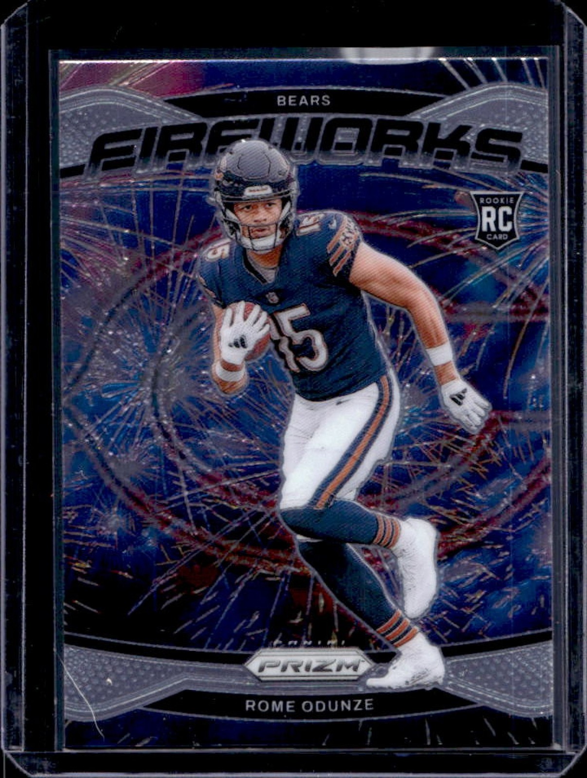 2024 Prizm Rome Odunze Fireworks RC Rookie #19 Bears