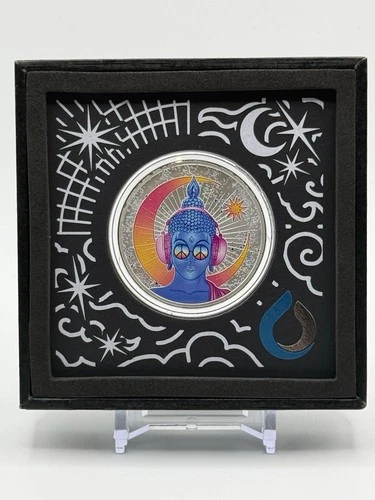 Drop the Coins Imagination, Enlightenment 1 troy oz .999 Fine Silver Art Round