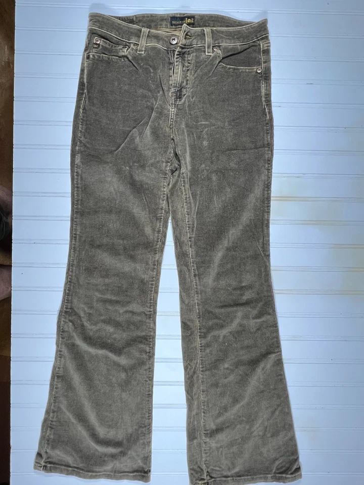 Y2K Auténtico L.E.I. Pantalones de pana para mujer talla 9 tiro bajo bootcut 29x31 Foto 4 de 4