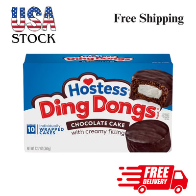 Hostess Ding Dongs Snack Cakes, Chocolate Flavor, 12.7 oz Box (10 Count)******