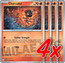 4x Charcadet 019/094 Phantasmal Flames Pokemon TCG Playset NM Scarlet SV