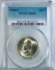 1946 S Wahington Quarter PCGS MS65