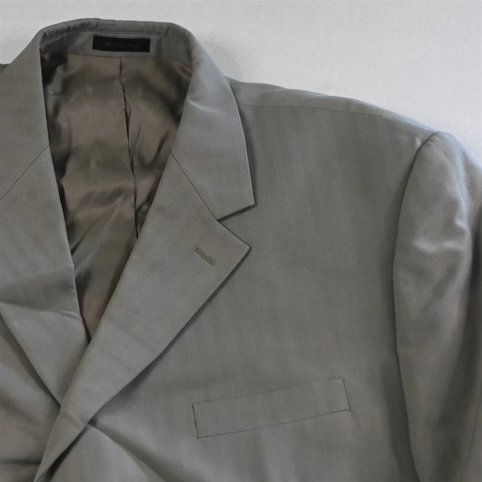 Chaps Ralph Lauren 48R 40x32 Caqui Beige Espiga Hombres Chaqueta Pantalones Traje Foto 3 de 4