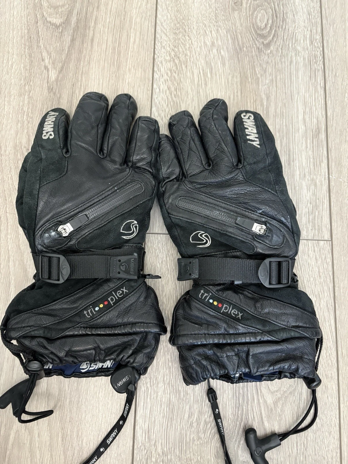 SWANY Gloves X-Cell Tri-Plex Insulation Leather Shield Men's Sz L Black (Used)