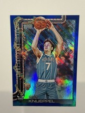 2025-26 Topps HOLIDAY Kon Knueppel Blue Glitter Parallel RC + Base RC