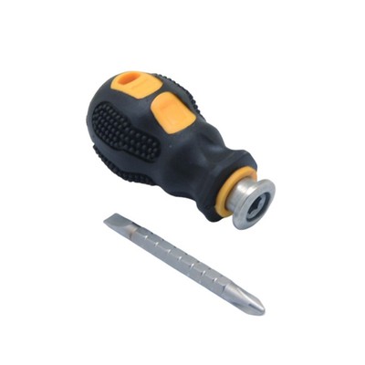 Adjustable Slotted Cross Head Screwdriver Rubber Handle Chrome Vanadium Steel