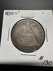 1853 O Seated Liberty Half Dollar with Arrows 90% New Orleans Minted