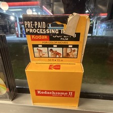 Kodak Kodachrome II Super 8 Color Movie Film Pre-Paid Processing Mailer