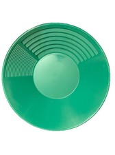 PRESIDENTGOLD s 14 Inch Gold Pan w/ Riffles for Gold Prospecting Green