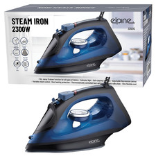 Elpine 2300W Steam Iron Ceramic Soleplate Spray Steam Vertical Self Clean