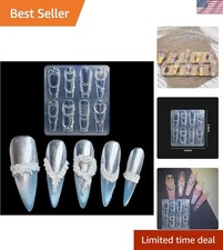 Versatile 3D Ruffle Silicone Mold for Nail Art & Crafts - Gel & Resin Compatible