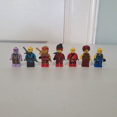 LEGO Ninjago Lot of 7 Minifigures Kai, Jay, Nya, Thunder Keeper, Gravis Toys
