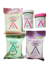 Lot of 5 ALMAY Biodegradable Makeup Remover Pads and Makeup Cleansing Towelettes