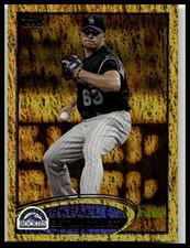 2012 Topps #444 Rafael Betancourt Colorado Rockies Gold Sparkle