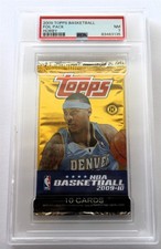 2009 2010 Topps Basketball Foil HOBBY pack PSA 7 Steph Curry Chrome Superfractor