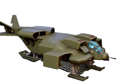 UD-4L Cheyenne Dropship Aliens Resin Kit 34cm Working Trap Türflügel Cockpit