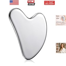 Stainless Steel Gua Sha Facial Tools Metal Guasha Tool for Face Body Jawline ...