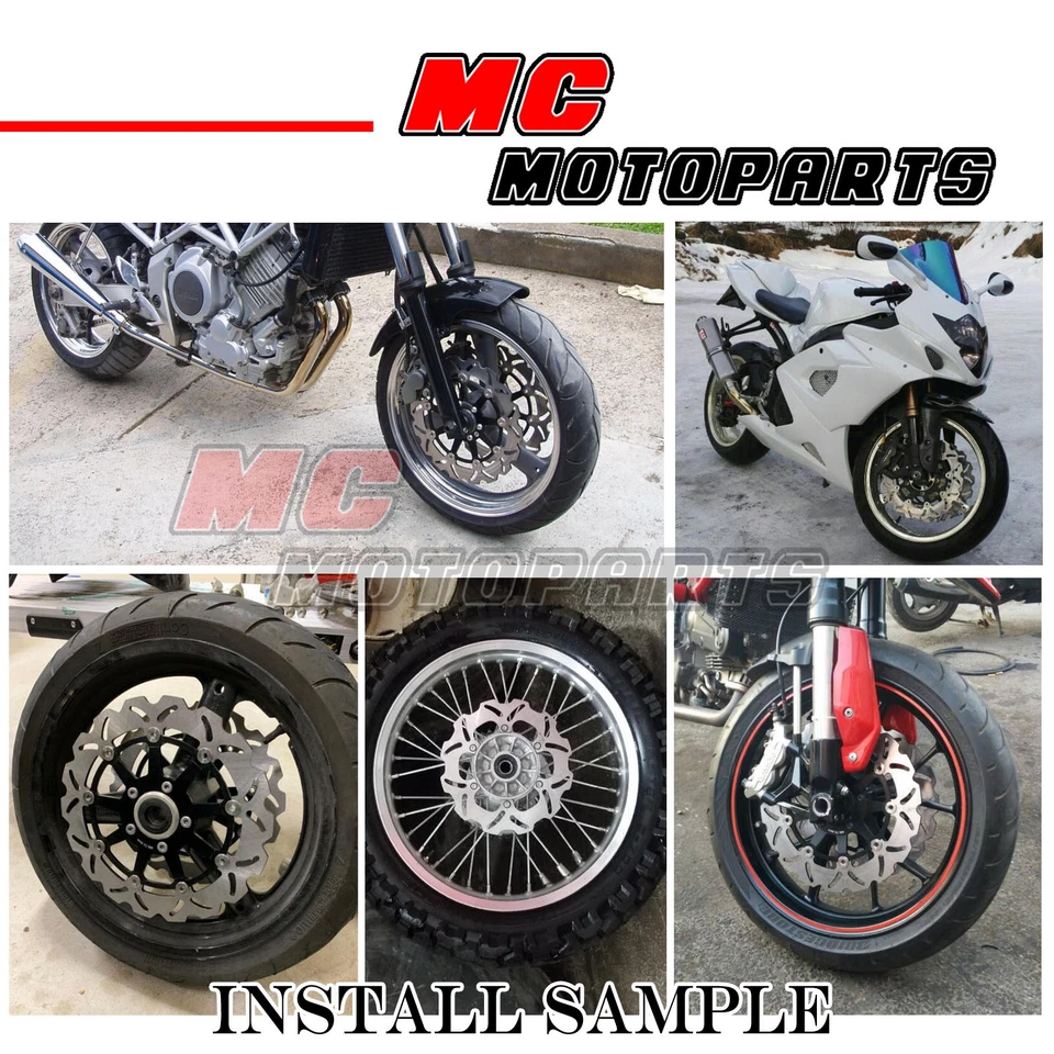 Disco de freno delantero de acero inoxidable 300 mm 1 pieza para ATK GT 250 R V-Twin Sport 2011 Foto 4 de 4