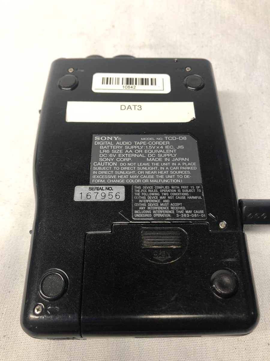 Sony TCD-D8 Portable DAT Recorder for sale online | eBay