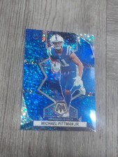 MICHAEL PITTMAN JR 2022 MOSAIC BLUE SPARKLE PRIZM CARD 84. COLTS.
