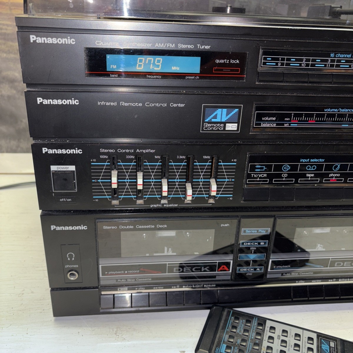 Vtg Panasonic SG-D26 Stereo System ALL WORKING Turntable-Dual