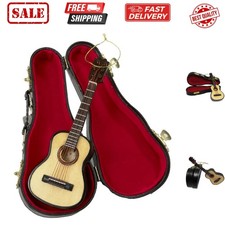 Kurt Adler 5.52" Wood Pearlized Guitar Ornament