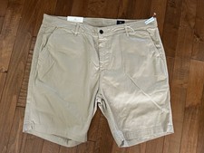 New AG The Wanderer Short Slim Trouser Chino SZ 42 Stretch Shorts 9 Khaki