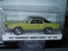 GREENLIGHT 1971 CHEVROLET MONTE CARLO SS 454 MUSCLE CAR -Green, -NICE!