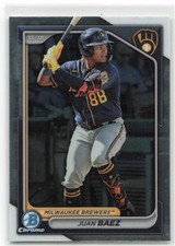 2024 Bowman Draft Chrome Prospects Juan Baez #BDC-150 Milwaukee Brewers