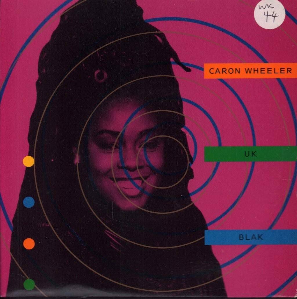 Caron Wheeler UK Blak 7"" vinyl UK Rca 1990 paper label design with card pic