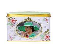 Princess Of Wales Catherine 40 English Breakfast Teabags In Collectible Tin Can