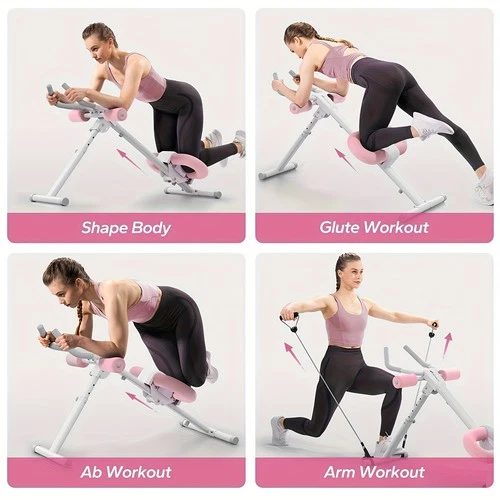 New Adjustable Ab Trainer Foldable Machine For Abs Workout At Home Gym - Picture 18 of 18