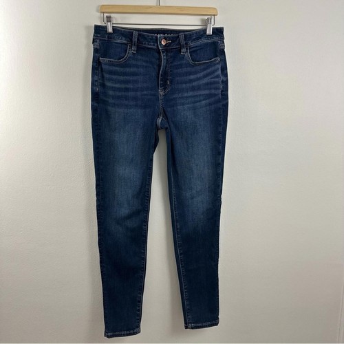 Jegging American Eagle Femme – Taille Haute Stretch Bleu Taille 2 Regular
