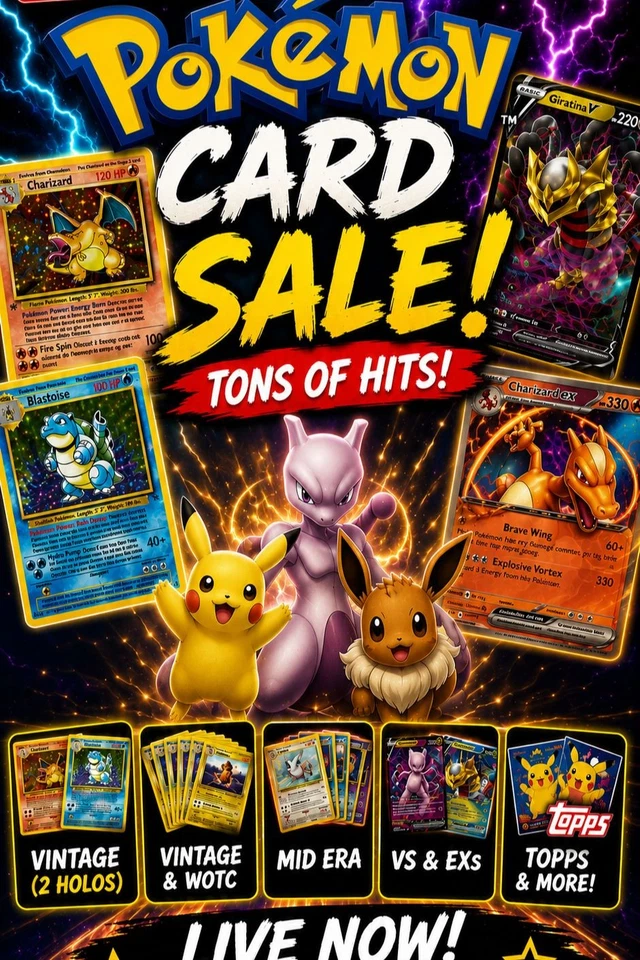 VINTAGE HOLOS + MID-ERA & MODERN HITS! Pokémon Card Singles Pull Game!