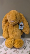 Jellycat Medium Bashful Saffron Bunny RETIRED BNWT