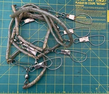 Vintage Fish Stringer Made In Japan 10 Clips  60" Long Fishing