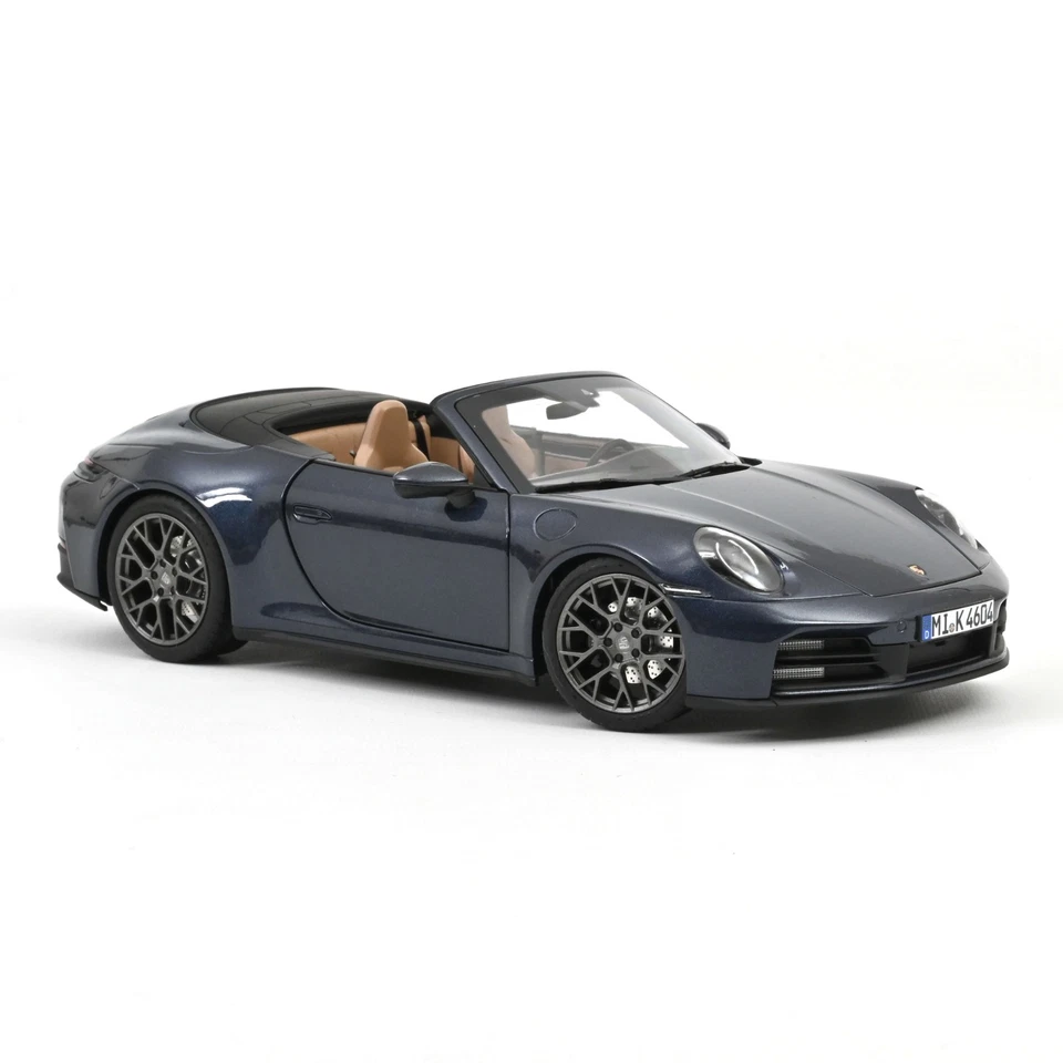 NOREV 187180 Porsche 911 992-2 Carrera Cabriolet Open 2025 Bleu Métal 1/18